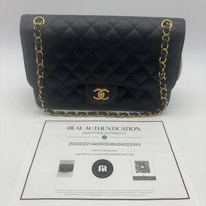 CHANEL Jumbo Caviar Classic Double Flap Bag